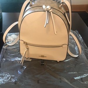 Coach Full Size Signature Leather backpack.